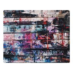 Splattered Paint On Wall Premium Plush Fleece Blanket (large) by artworkshop