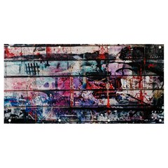 Splattered Paint On Wall Banner And Sign 8  X 4 