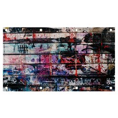 Splattered Paint On Wall Banner And Sign 7  X 4  by artworkshop