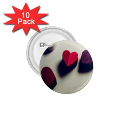 Valentine Day Heart 3d 1 75  Buttons (10 Pack) by artworkshop