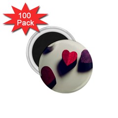 Valentine Day Heart 3d 1 75  Magnets (100 Pack)  by artworkshop