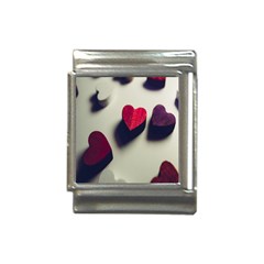 Valentine Day Heart 3d Italian Charm (13mm)