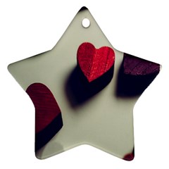 Valentine Day Heart 3d Ornament (star) by artworkshop