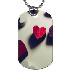 Valentine Day Heart 3d Dog Tag (one Side) by artworkshop