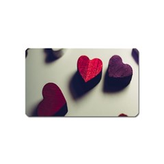 Valentine Day Heart 3d Magnet (name Card) by artworkshop