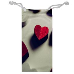 Valentine Day Heart 3d Jewelry Bag by artworkshop