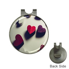 Valentine Day Heart 3d Hat Clips With Golf Markers by artworkshop