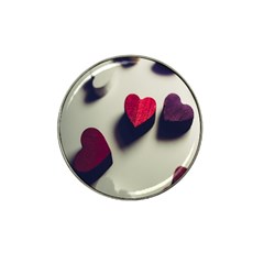 Valentine Day Heart 3d Hat Clip Ball Marker by artworkshop