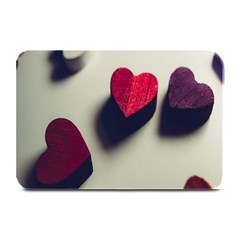 Valentine Day Heart 3d Plate Mats by artworkshop