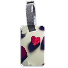 Valentine Day Heart 3d Luggage Tag (two Sides) by artworkshop