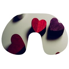 Valentine Day Heart 3d Travel Neck Pillow by artworkshop