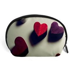 Valentine Day Heart 3d Accessory Pouch (large) by artworkshop