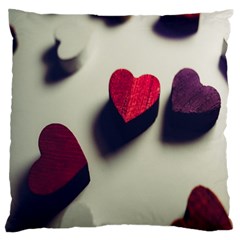 Valentine Day Heart 3d Standard Premium Plush Fleece Cushion Case (two Sides) by artworkshop