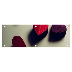 Valentine Day Heart 3d Banner And Sign 6  X 2  by artworkshop