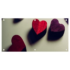 Valentine Day Heart 3d Banner And Sign 4  X 2 