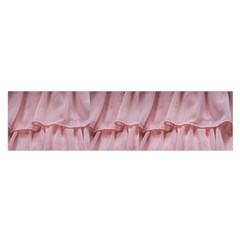 Pink Chiffon Cotton Candy Frills Oblong Satin Scarf (16  X 60 ) by PollyParadiseBoutique7