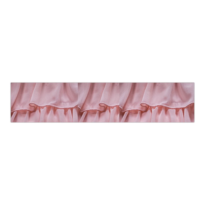 Pink Chiffon Cotton Candy Frills Velvet Scrunchie