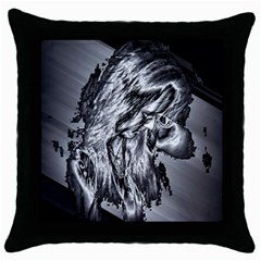 Iron Slide Throw Pillow Case (black) by MRNStudios