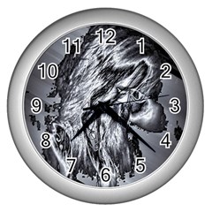 Iron Slide Wall Clock (silver) by MRNStudios