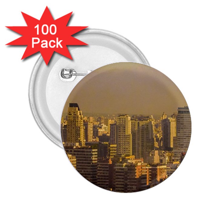 Buenos Aires City Aerial View002 2.25  Buttons (100 pack) 