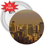 Buenos Aires City Aerial View002 3  Buttons (10 pack)  Front