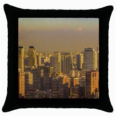 Buenos Aires City Aerial View002 Throw Pillow Case (black) by dflcprintsclothing