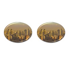 Buenos Aires City Aerial View002 Cufflinks (oval) by dflcprintsclothing