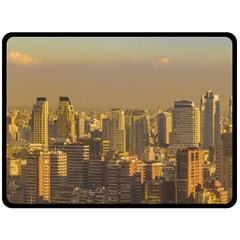 Buenos Aires City Aerial View002 Fleece Blanket (large)