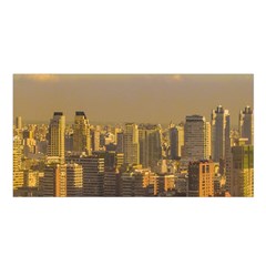 Buenos Aires City Aerial View002 Satin Shawl 45  X 80  by dflcprintsclothing