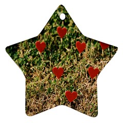 Valentine Day Heart Forest Ornament (star) by artworkshop