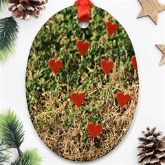 Valentine Day Heart Forest Ornament (oval) by artworkshop