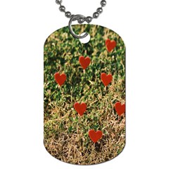 Valentine Day Heart Forest Dog Tag (one Side) by artworkshop