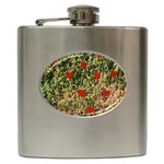 Valentine Day Heart Forest Hip Flask (6 oz) Front