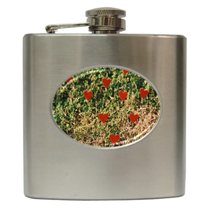 Valentine Day Heart Forest Hip Flask (6 oz)