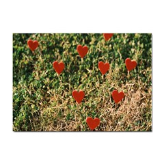 Valentine Day Heart Forest Sticker A4 (10 Pack) by artworkshop