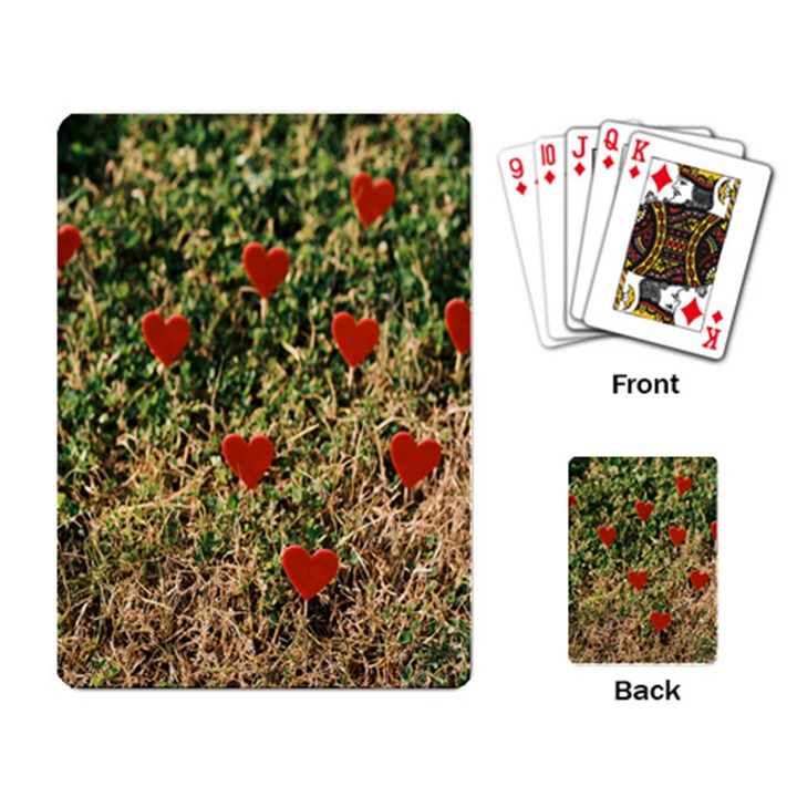 Valentine Day Heart Forest Playing Cards Single Design (Rectangle)