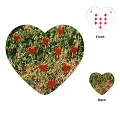 Valentine Day Heart Forest Playing Cards Single Design (heart) by artworkshop