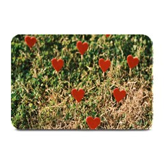 Valentine Day Heart Forest Plate Mats by artworkshop