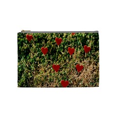 Valentine Day Heart Forest Cosmetic Bag (medium) by artworkshop