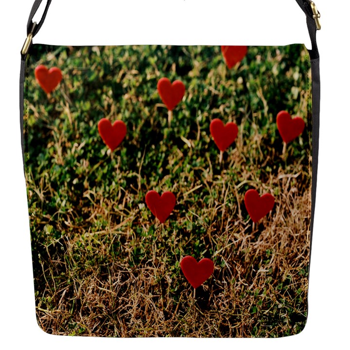 Valentine Day Heart Forest Flap Closure Messenger Bag (S)