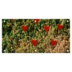 Valentine Day Heart Forest Banner And Sign 6  X 3  by artworkshop