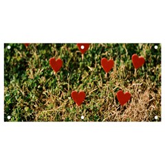 Valentine Day Heart Forest Banner And Sign 4  X 2  by artworkshop