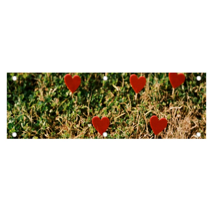 Valentine Day Heart Forest Banner and Sign 6  x 2 