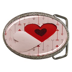 Valentine Day Heart Love Logo Belt Buckles by artworkshop