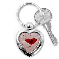 Valentine Day Heart Love Logo Key Chain (heart) by artworkshop