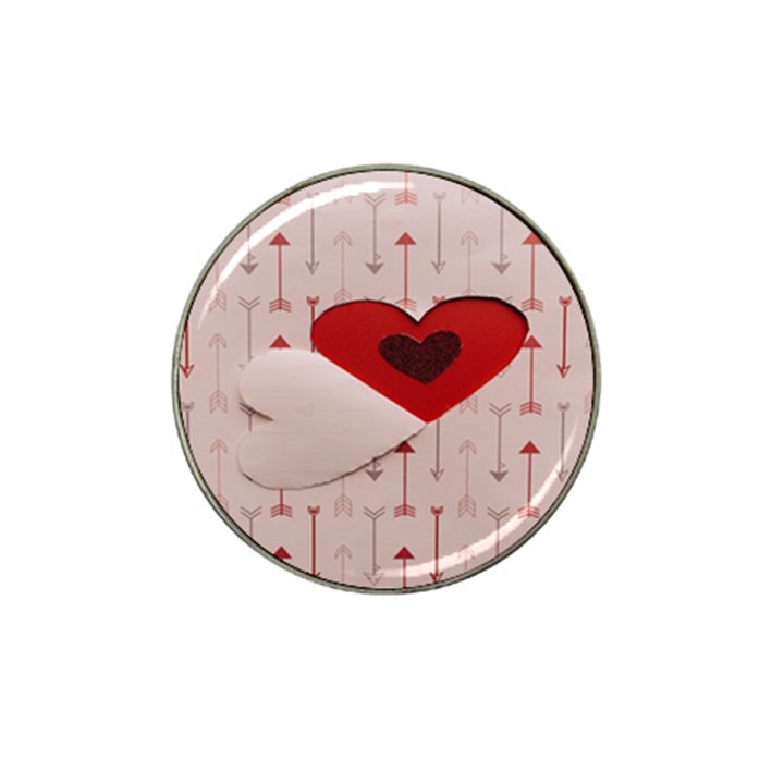 Valentine Day Heart Love Logo Hat Clip Ball Marker (10 pack)