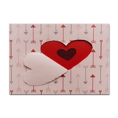 Valentine Day Heart Love Logo Sticker A4 (10 Pack) by artworkshop