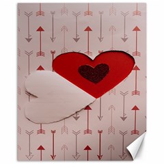 Valentine Day Heart Love Logo Canvas 16  X 20  by artworkshop