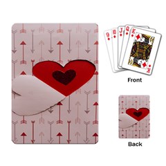 Valentine Day Heart Love Logo Playing Cards Single Design (rectangle) by artworkshop