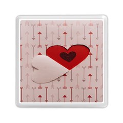 Valentine Day Heart Love Logo Memory Card Reader (square) by artworkshop